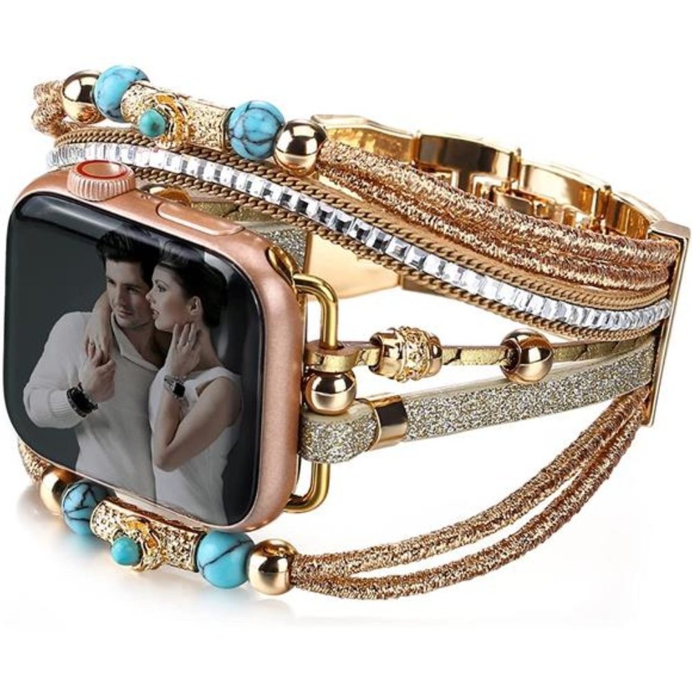NEW Gold  Boho Multilayer Apple Watch Band